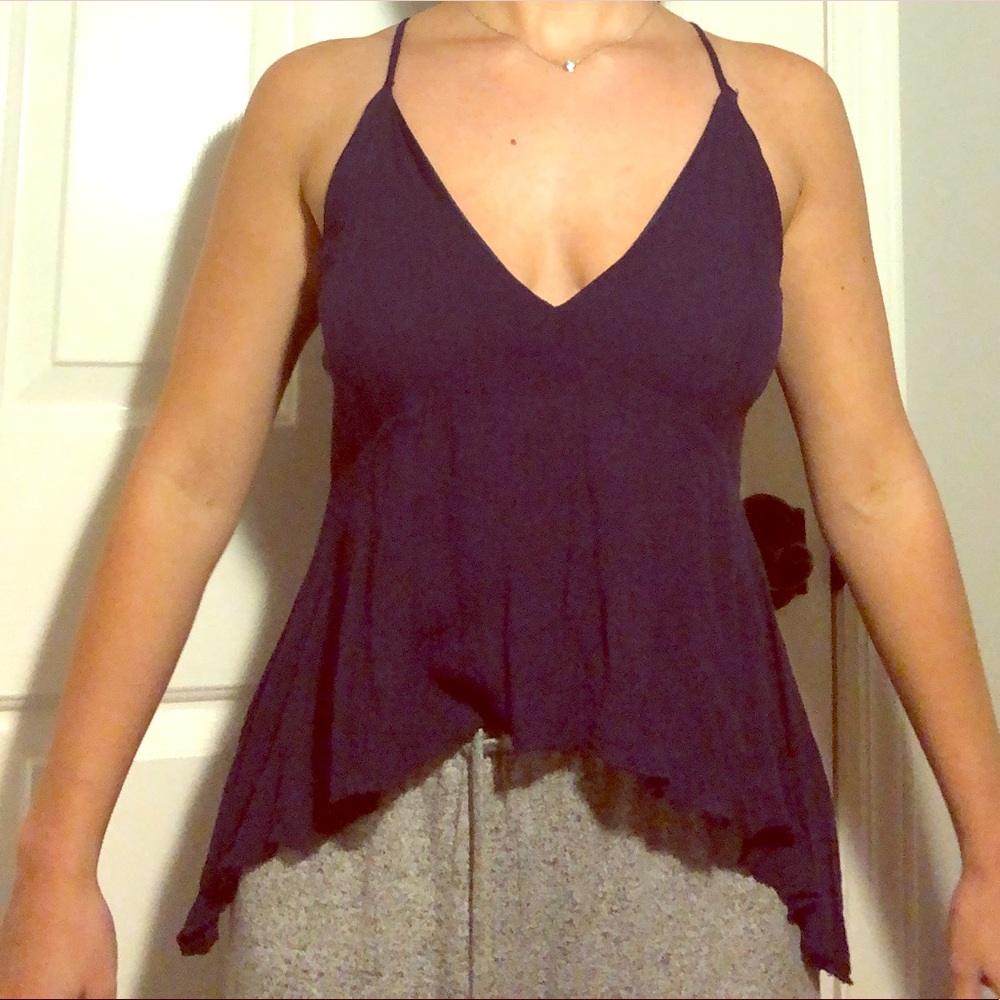 Navy blue halter tank
